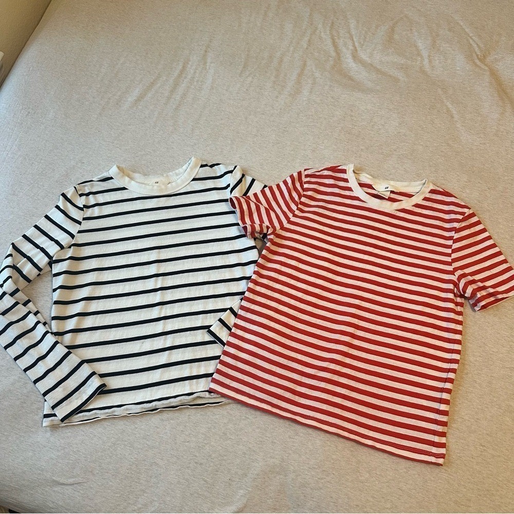 BUNDLED H&M Striped Tees - Picture 1 of 8